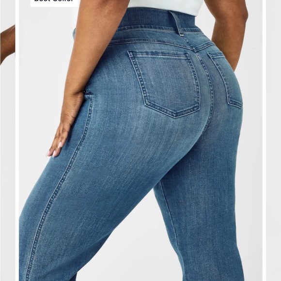 NEW! SPANX Kick Flare Jeans VINTAGE INDIGO SIZE XLARGE 20541R 1014 - Picture 2 of 10